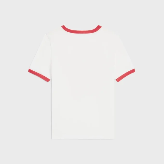 70’ler Tarzı Pamuklu Jersey Tişört 70’ler Tarzı Pamuklu Jersey Tişört