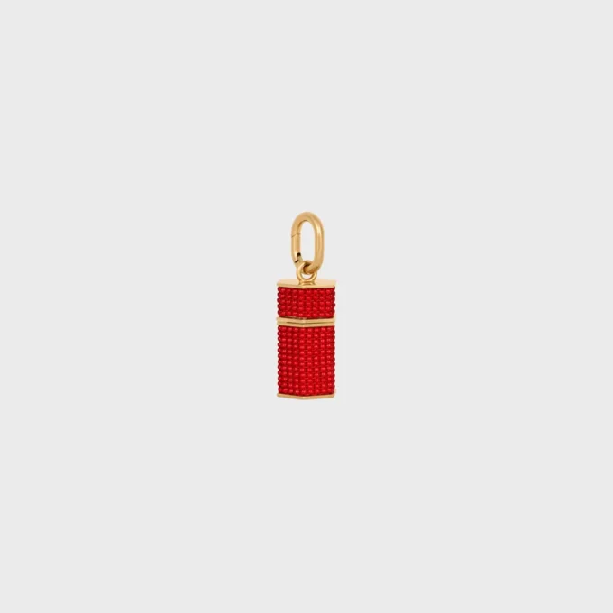 Altın Kaplamalı Boncuk ve Pirinçten CELINE Charms Column Boncuklu Kutu Altın Kaplamalı Boncuk ve Pirinçten CELINE Charms Column Boncuklu Kutu
