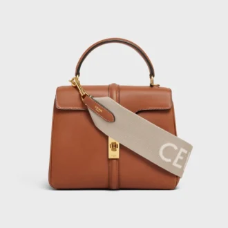 Altın Kaplamalı CELINE Jakarlı Yün Kısa Askı