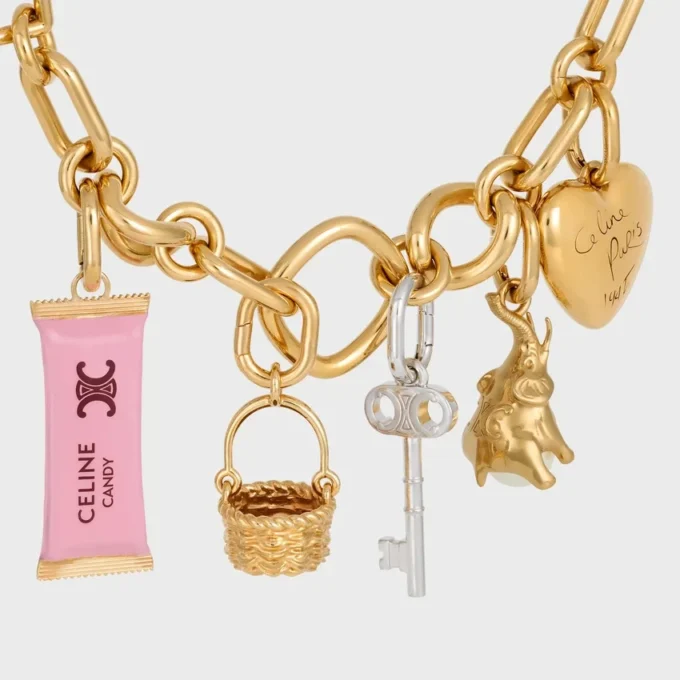 Altın Kaplamalı Emaye ve Pirinçten Üretilmiş Candy Bar Charms Altın Kaplamalı Emaye ve Pirinçten Üretilmiş Candy Bar Charms