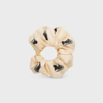 Altın Kaplamalı İpek ve Pirinçten CELINE C Sulky Scrunchy
