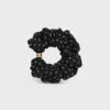 Altın Kaplamalı İpek ve Pirinçten CELINE Micro Triomphe Scrunchy Altın Kaplamalı İpek ve Pirinçten CELINE Micro Triomphe Scrunchy