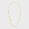 Altın Kaplamalı Pirinç ve Reçine İncili Triomphe Pearl Çift Kolye Altın Kaplamalı Pirinç ve Reçine İncili Triomphe Pearl Çift Kolye