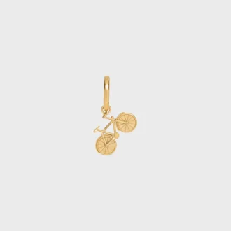 Altın Kaplamalı Pirinçten Bisiklet Charms
