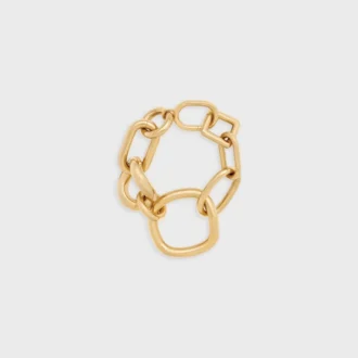 Altın Kaplamalı Pirinçten Modern Kalın Gourmette Charms