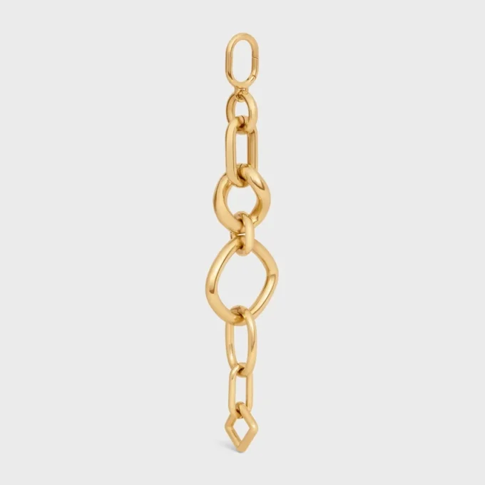Altın Kaplamalı Pirinçten Modern Kalın Gourmette Charms Altın Kaplamalı Pirinçten Modern Kalın Gourmette Charms