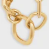 Altın Kaplamalı Pirinçten Modern Kalın Gourmette Charms Altın Kaplamalı Pirinçten Modern Kalın Gourmette Charms