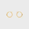Altın Kaplamalı Strass ve Pirinçten Üretilmiş Triomphe Sparkle Hoops Altın Kaplamalı Strass ve Pirinçten Üretilmiş Triomphe Sparkle Hoops