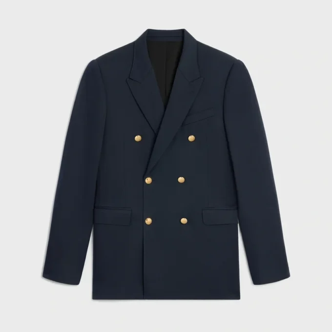 Çapraz Desenli Yün Classic Ceket Çapraz Desenli Yün Classic Ceket