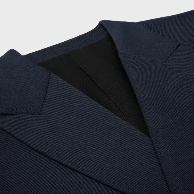 Çapraz Desenli Yün Classic Ceket Çapraz Desenli Yün Classic Ceket