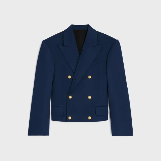Çapraz Desenli Yün Colonne Blazer Çapraz Desenli Yün Colonne Blazer