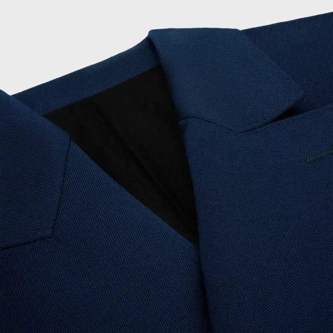 Çapraz Desenli Yün Colonne Blazer Çapraz Desenli Yün Colonne Blazer