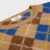 Argyle Yünlü Bisiklet Yaka Kazak Argyle Yünlü Bisiklet Yaka Kazak