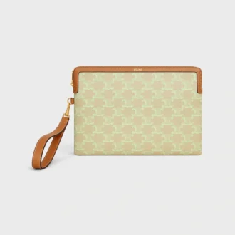 Askılı Küçük Çanta Cuir Triomphe, Toile Triomphe Et Veau