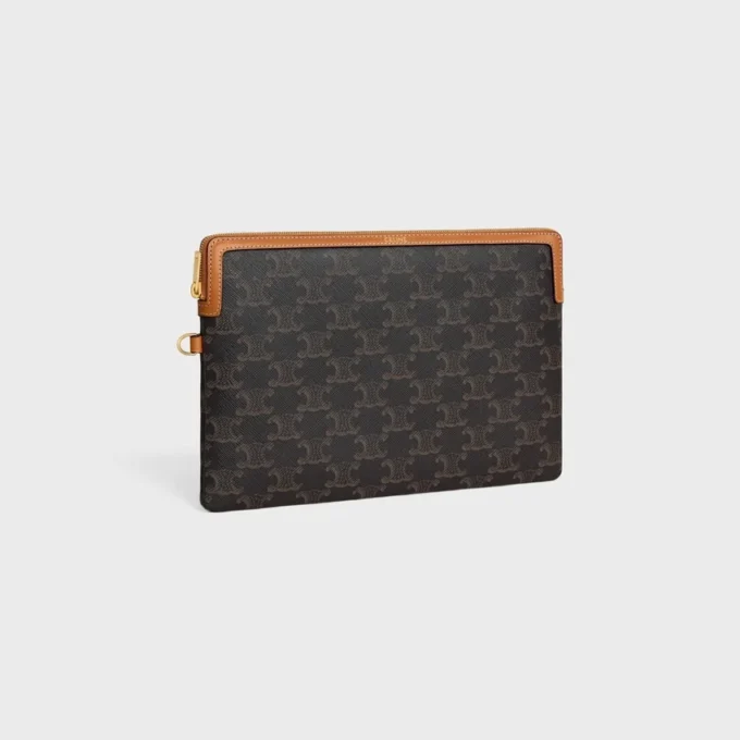 Askılı Küçük Çanta Cuir Triomphe, Triomphe Canvas ve Dana Derisi Askılı Küçük Çanta Cuir Triomphe, Triomphe Canvas ve Dana Derisi