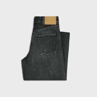 Black Ice Rinse Denim Flared Surf Jeans