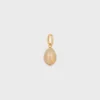 Botticino ve Pirinçten Altın Kaplamalı Charms Stone Egg Botticino ve Pirinçten Altın Kaplamalı Charms Stone Egg