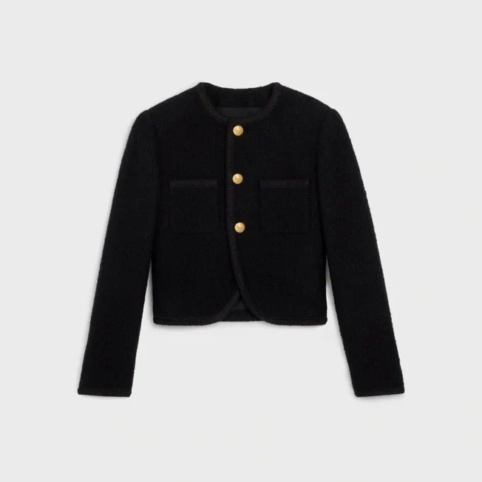 Boucla Tweed Chasseur Ceket Boucla Tweed Chasseur Ceket