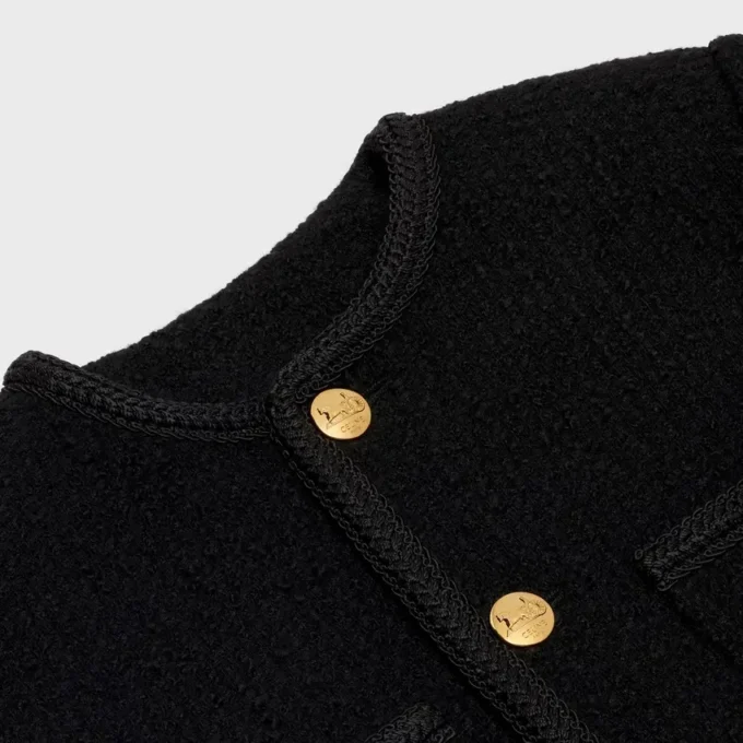 Boucla Tweed Chasseur Ceket Boucla Tweed Chasseur Ceket