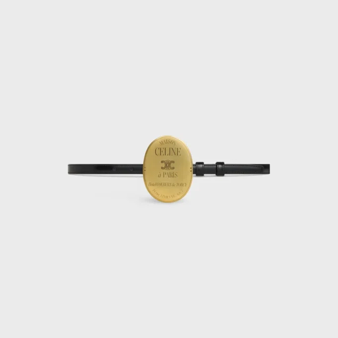 CELINE 13 mm Taurillon Deri Kemer CELINE 13 mm Taurillon Deri Kemer