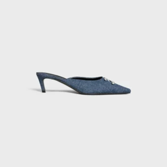 CELINE Alma Triomphe Denim Mule
