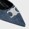 CELINE Alma Triomphe Denim Mule CELINE Alma Triomphe Denim Mule
