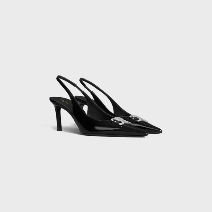CELINE Alma Triomphe Parlak Dana Derisi Slingback CELINE Alma Triomphe Parlak Dana Derisi Slingback