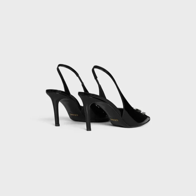 CELINE Alma Triomphe Parlak Dana Derisi Slingback CELINE Alma Triomphe Parlak Dana Derisi Slingback