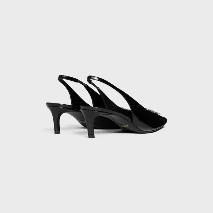 CELINE Alma Triomphe Parlak Dana Derisi Slingback CELINE Alma Triomphe Parlak Dana Derisi Slingback