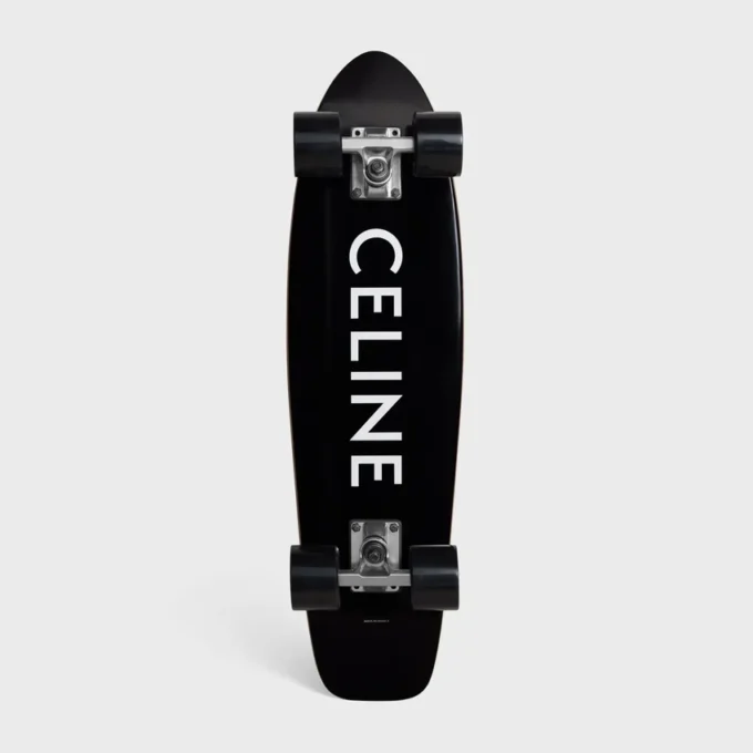 CELINE Baskılı Ahşap Mini Cruiser CELINE Baskılı Ahşap Mini Cruiser