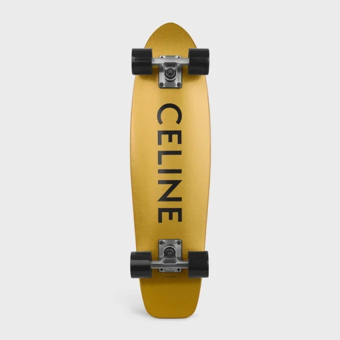 CELINE Baskılı Ahşap Mini Cruiser CELINE Baskılı Ahşap Mini Cruiser