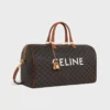 CELINE Baskılı Triomphe Canvas Büyük Seyahat Çantası CELINE Baskılı Triomphe Canvas Büyük Seyahat Çantası