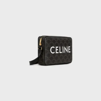 CELINE Baskılı Triomphe Canvas Orta Boy Messenger Çanta