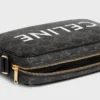 CELINE Baskılı Triomphe Canvas Orta Boy Messenger Çanta CELINE Baskılı Triomphe Canvas Orta Boy Messenger Çanta