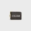 CELINE Baskılı Triomphe Canvas Para Çantası CELINE Baskılı Triomphe Canvas Para Çantası