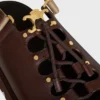 CELINE Billie Chunky Sandalet Dana Derisi ve Kumaş CELINE Billie Chunky Sandalet Dana Derisi ve Kumaş
