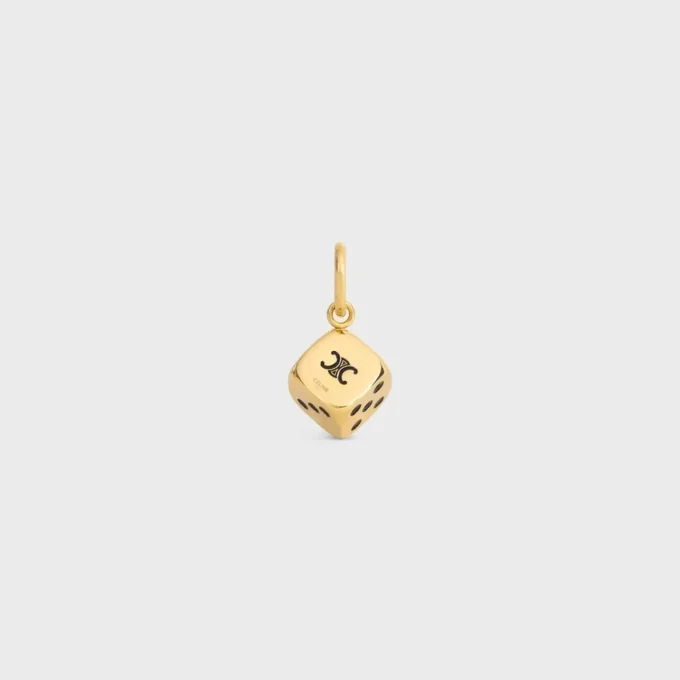CELINE Charms Triomphe Emaye ve Alüminyum Zar CELINE Charms Triomphe Emaye ve Alüminyum Zar