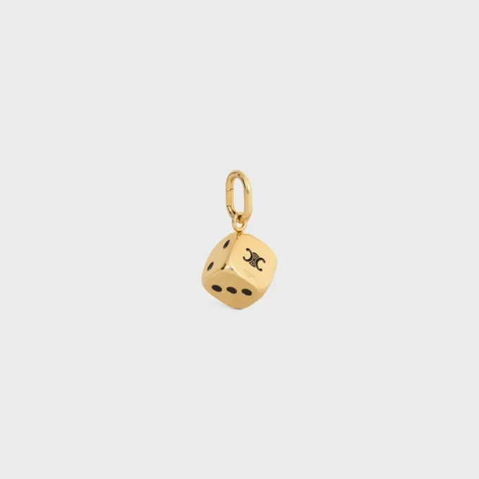 CELINE Charms Triomphe Emaye ve Alüminyum Zar CELINE Charms Triomphe Emaye ve Alüminyum Zar