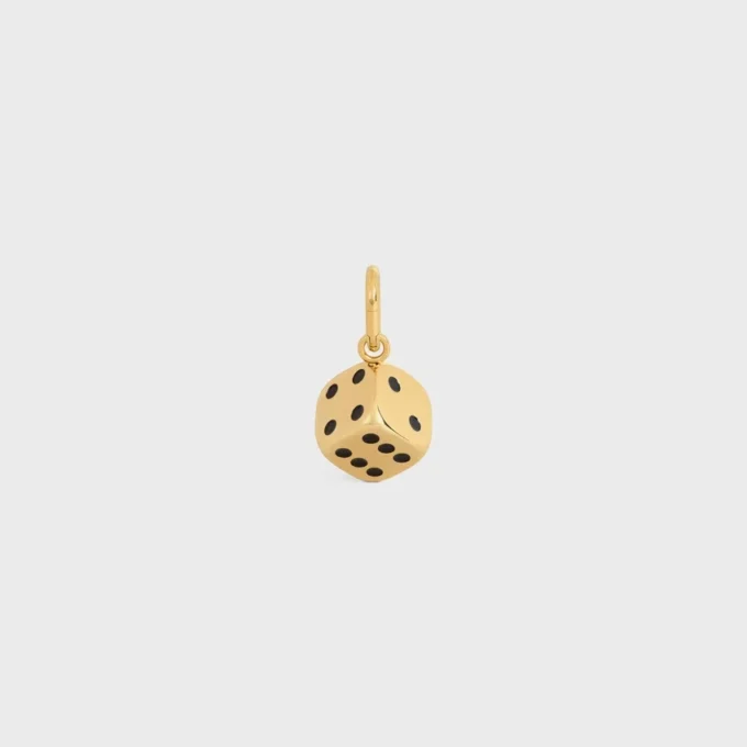 CELINE Charms Triomphe Emaye ve Alüminyum Zar CELINE Charms Triomphe Emaye ve Alüminyum Zar