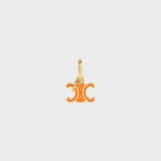 CELINE Charms Triomphe, Emaye ve Pirinç, Altın Kaplama CELINE Charms Triomphe, Emaye ve Pirinç, Altın Kaplama