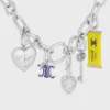 CELINE Charms Triomphe, Emaye ve Pirinç, Rodyum Kaplama CELINE Charms Triomphe, Emaye ve Pirinç, Rodyum Kaplama