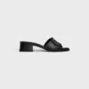 CELINE Clemence Kuzu Derisi ve Parlak Dana Derisi Mule CELINE Clemence Kuzu Derisi ve Parlak Dana Derisi Mule