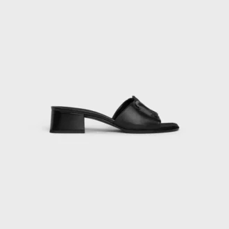CELINE Clemence Kuzu Derisi ve Parlak Dana Derisi Mule CELINE Clemence Kuzu Derisi ve Parlak Dana Derisi Mule