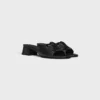 CELINE Clemence Kuzu Derisi ve Parlak Dana Derisi Mule CELINE Clemence Kuzu Derisi ve Parlak Dana Derisi Mule