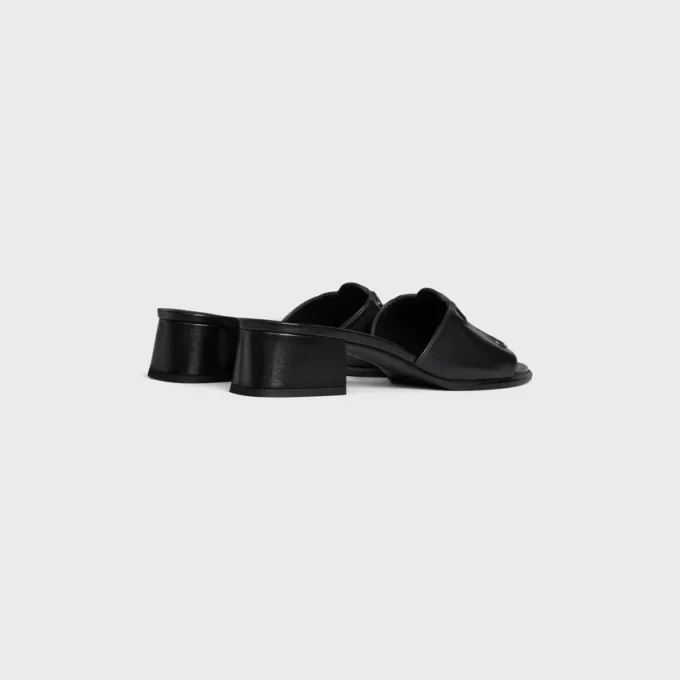 CELINE Clemence Kuzu Derisi ve Parlak Dana Derisi Mule CELINE Clemence Kuzu Derisi ve Parlak Dana Derisi Mule