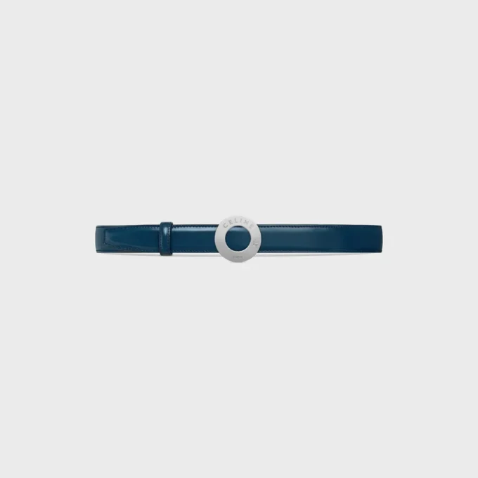CELINE Disk Toka 25 mm Metal ve Çift Taraflı Kayış 25 mm Taurillon ve Doğal Dana Derisi CELINE Disk Toka 25 mm Metal ve Çift Taraflı Kayış 25 mm Taurillon ve Doğal Dana Derisi