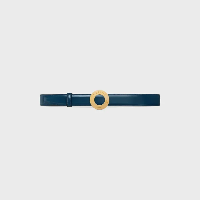 CELINE Disk Toka 25 mm Metal ve Çift Taraflı Kayış 25 mm Taurillon ve Doğal Dana Derisi CELINE Disk Toka 25 mm Metal ve Çift Taraflı Kayış 25 mm Taurillon ve Doğal Dana Derisi