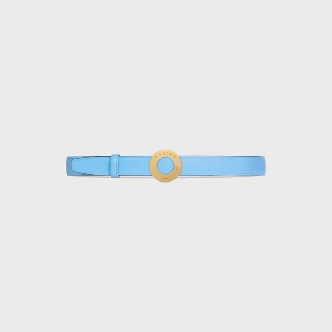 CELINE Disk Tokalı 25 mm Metal ve Çift Taraflı Taurillon Kayış 25 mm CELINE Disk Tokalı 25 mm Metal ve Çift Taraflı Taurillon Kayış 25 mm