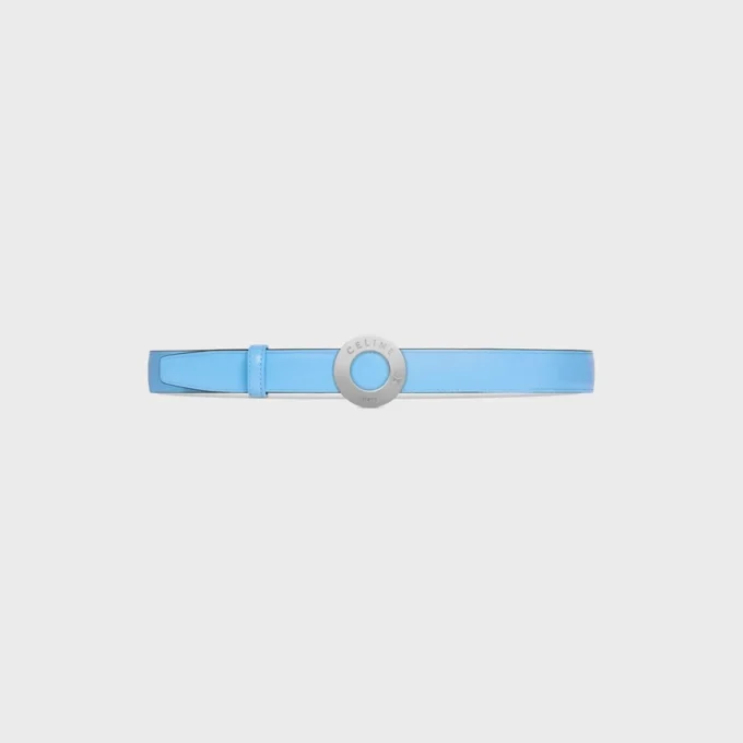 CELINE Disk Tokalı 25 mm Metal ve Çift Taraflı Taurillon Kayış 25 mm CELINE Disk Tokalı 25 mm Metal ve Çift Taraflı Taurillon Kayış 25 mm