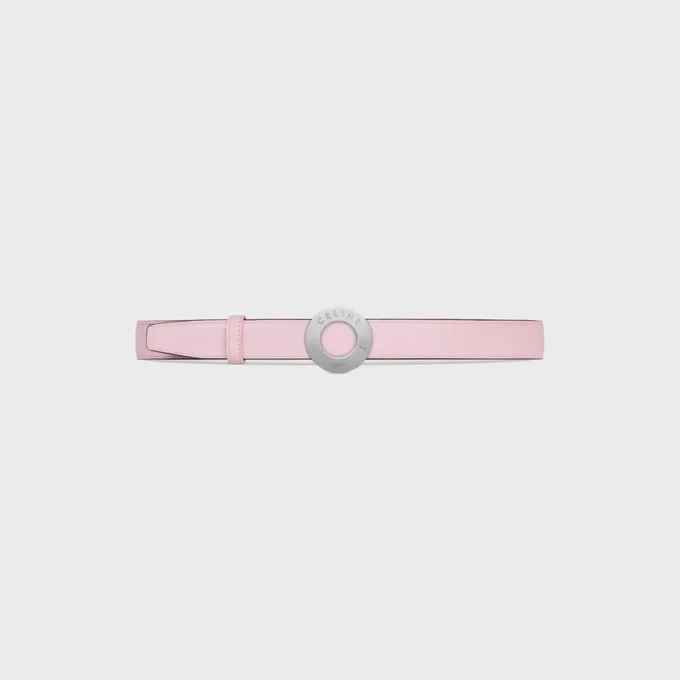 CELINE Disk Tokalı 25 mm Metal ve Çift Taraflı Taurillon Kayış 25 mm CELINE Disk Tokalı 25 mm Metal ve Çift Taraflı Taurillon Kayış 25 mm